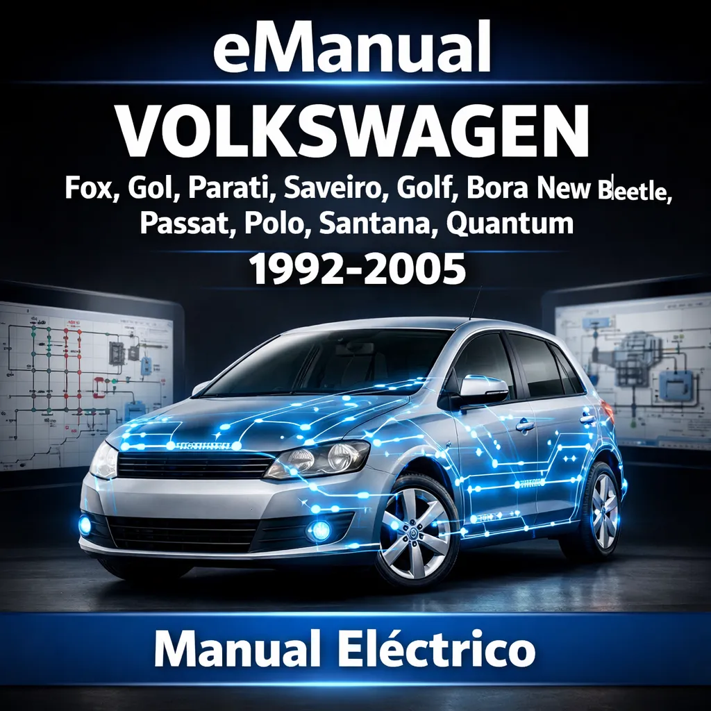 eManual eléctrico Volkswagen Fox, Gol, Parati, Saveiro y otros 7 modelos (1992-2005)