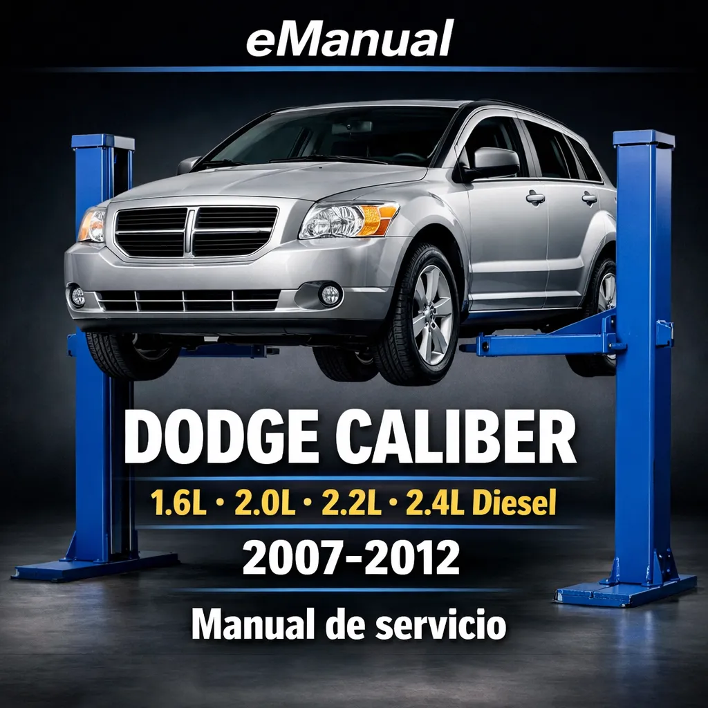 eManual de servicio Dodge Caliber 1.6L 2.0L 2.2L 2.4L Diesel (2007-2012)