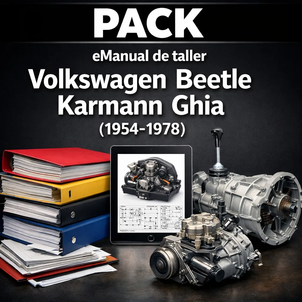 eManual de taller Volkswagen Beetle Karmann Ghia (1954-1978) (324 Páginas)