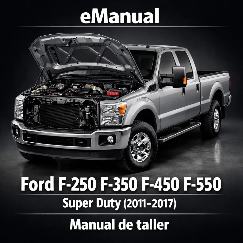 eManual de taller Ford F-250 F-350 F-450 F-550 Super Duty (2011-2017) (7910 Páginas)
