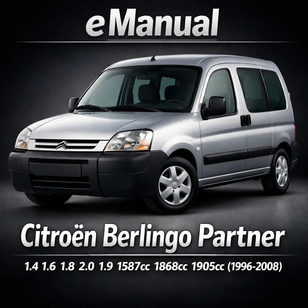 eManual de usuario Citroën Berlingo Partner 1.4 1.6 1.8 2.0 1.9 1587cc 1868cc 1905cc (1996-2008) (370 Páginas)