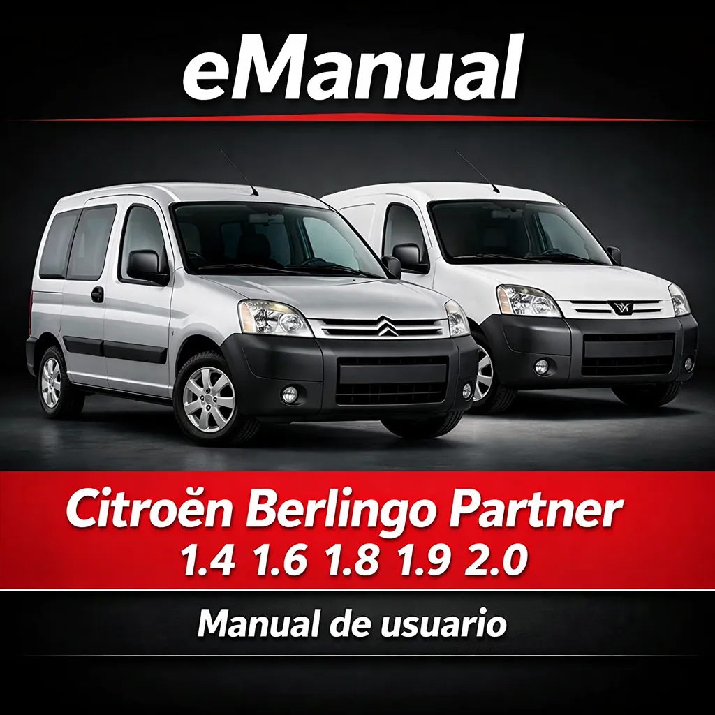 eManual de usuario Citroën Berlingo Partner 1.4 1.6 1.8 1.9 2.0 (1996-2005) (370 Páginas)