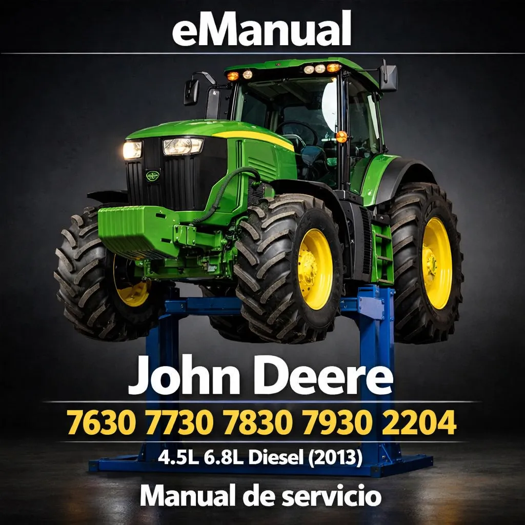 eManual de servicio John Deere 7630 7730 7830 7930 2204 4.5L 6.8L Diesel (2013) (6550 Páginas)
