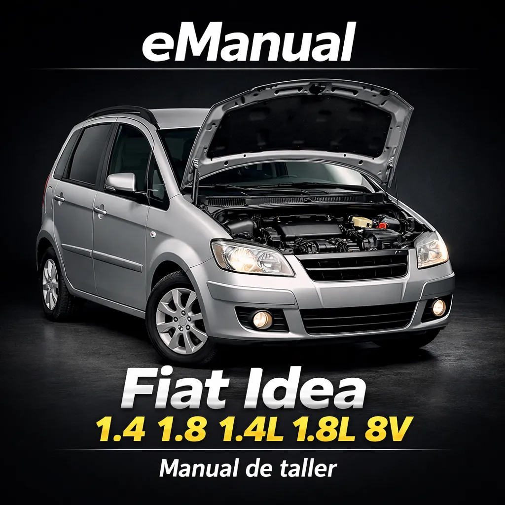eManual de taller Fiat Idea 1.4 1.8 1.4L 1.8L 8V (239 Páginas)