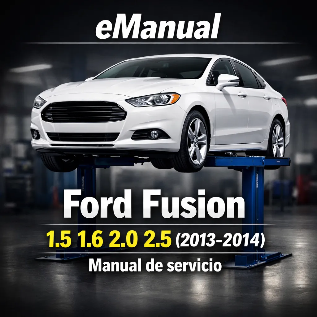 eManual de servicio Ford Fusion 1.5 1.6 2.0 2.5 (2013-2014) (3 Páginas)